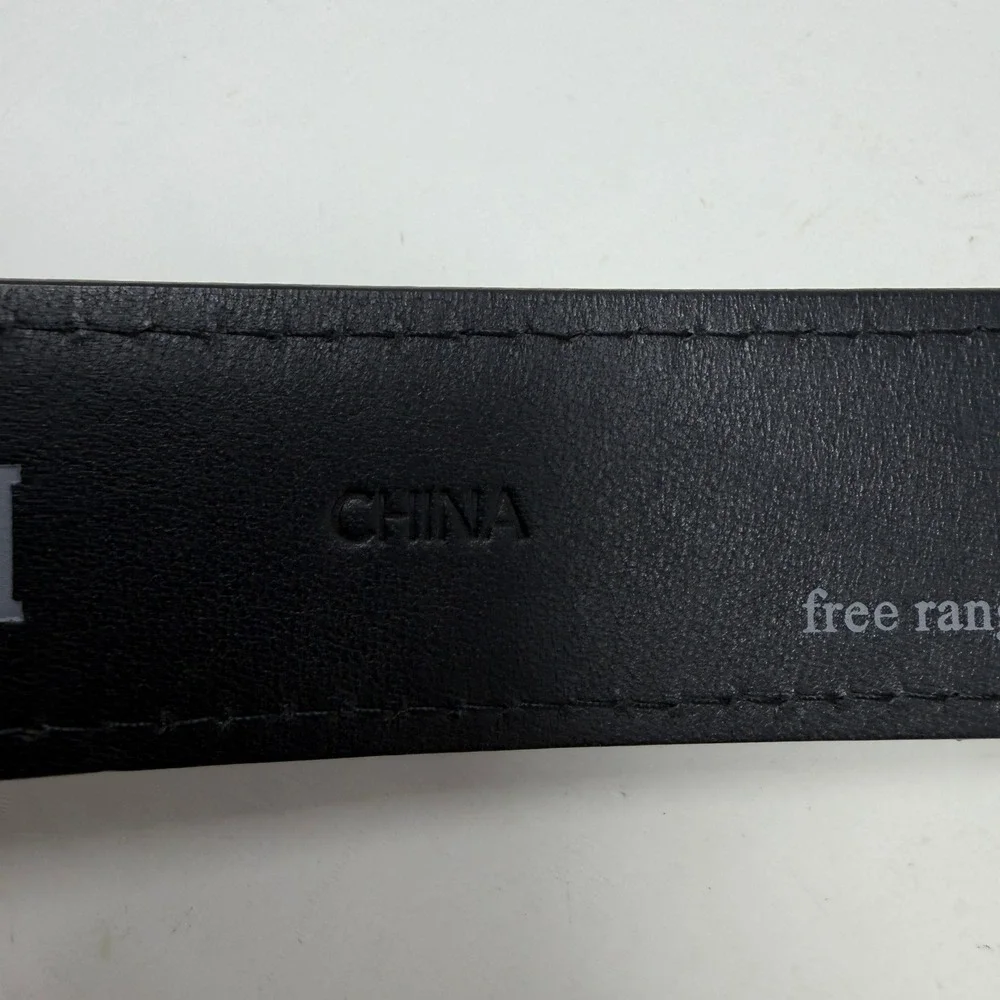 Duluth Trading Co Belt Mens 44 Lifetime Durability Black Leather 20345 EUC
